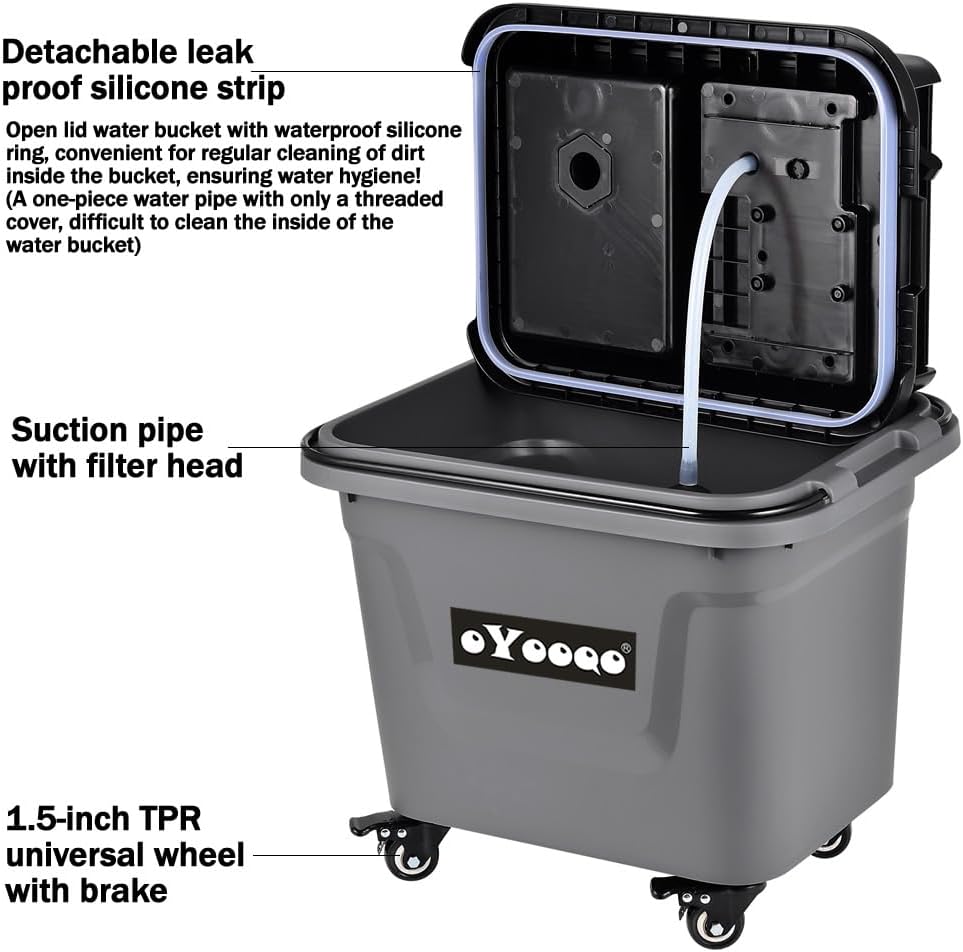 Pro 10Gal/38L Cordless Pressure Washer | 5H Runtime & LCD Display | 4-Nozzle for Cars/RVs/Pet Bathing | Leak-Proof All-Terrain Water Tank | Heavy-Duty Outdoor Cleaner for Mud, Camping & Patio